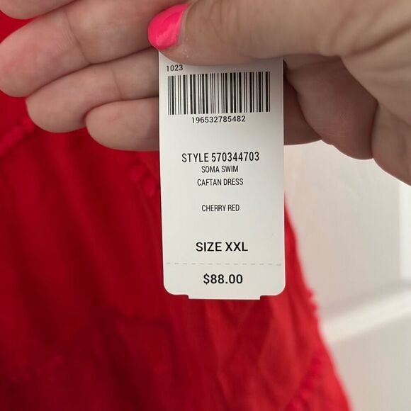 Soma swim caftan dress size XXL C24-15 - Picture 3 of 4